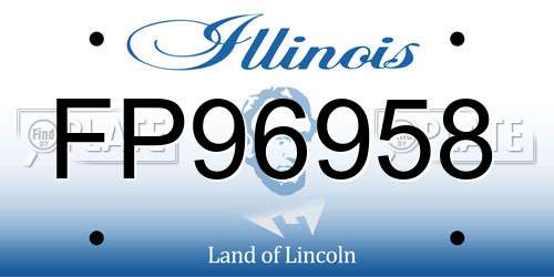 FP96958 Illinois License Plate