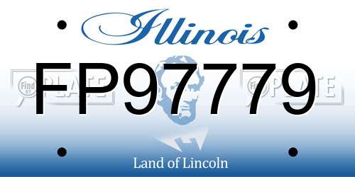 FP97779 Illinois License Plate