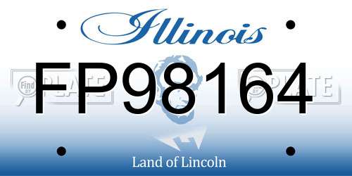FP98164 Illinois License Plate
