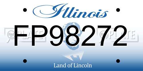 FP98272 Illinois License Plate