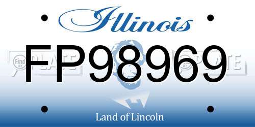 FP98969 Illinois License Plate