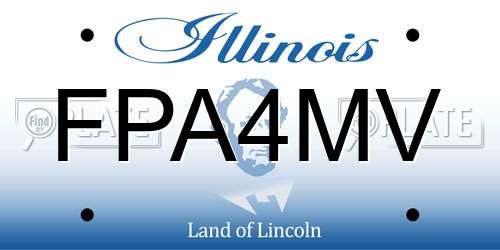 FPA4MV Illinois License Plate