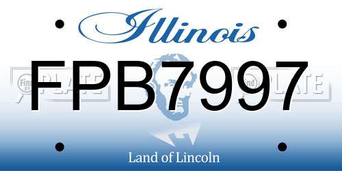 FPB7997 Illinois License Plate