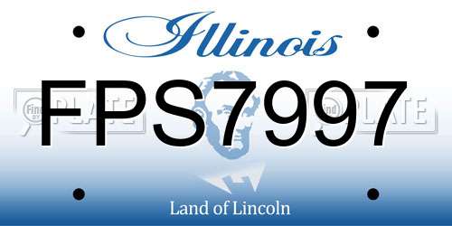 FPS7997 Illinois License Plate
