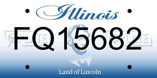 FQ15682 Illinois License Plate