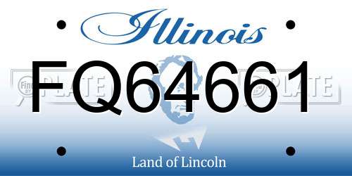 FQ64661 Illinois License Plate