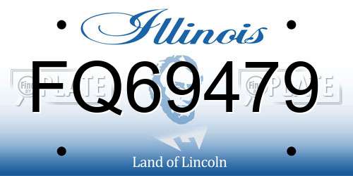 FQ69479 Illinois License Plate