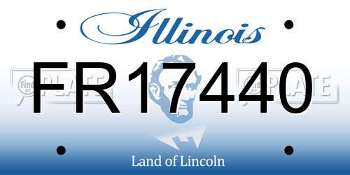 FR17440 Illinois License Plate