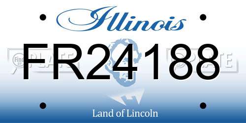FR24188 Illinois License Plate