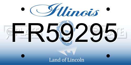 FR59295 Illinois License Plate