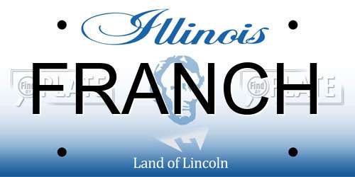 FRANCH Illinois License Plate