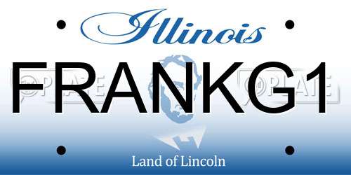 FRANKG1 Illinois License Plate
