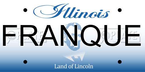 FRANQUE Illinois License Plate