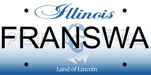 FRANSWA Illinois License Plate