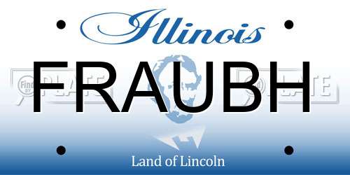 FRAUBH Illinois License Plate