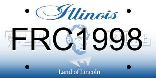 FRC1998 Illinois License Plate