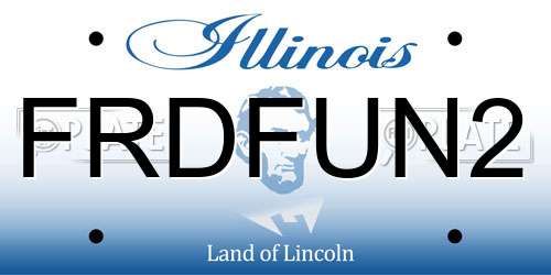 FRDFUN2 Illinois License Plate