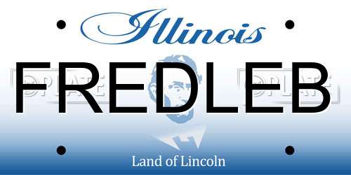 FREDLEB Illinois License Plate