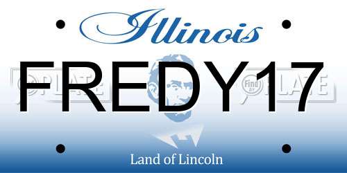 FREDY17 Illinois License Plate