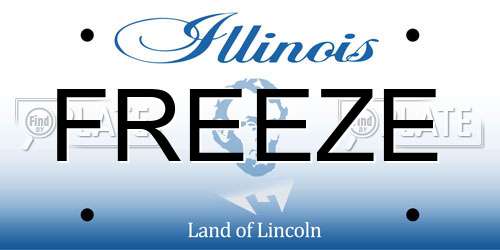 FREEZE Illinois License Plate