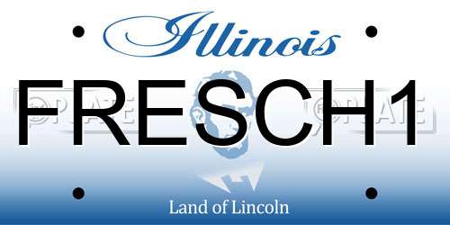 FRESCH1 Illinois License Plate