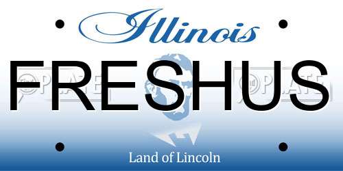 FRESHUS Illinois License Plate