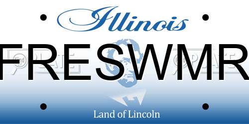 FRESWMR Illinois License Plate