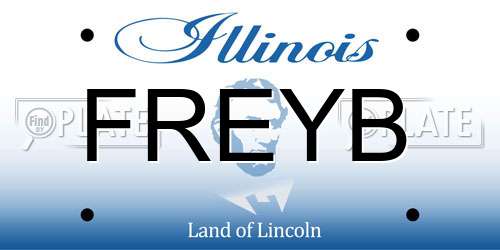 FREYB Illinois License Plate