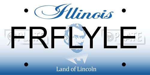 FRFLYLE Illinois License Plate