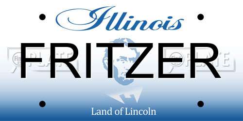 FRITZER Illinois License Plate
