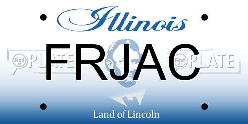 FRJAC Illinois License Plate