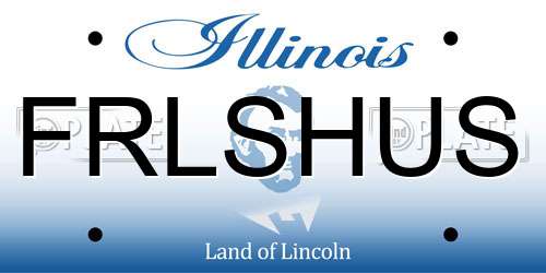 FRLSHUS Illinois License Plate
