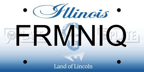 FRMNIQ Illinois License Plate