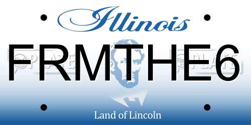 FRMTHE6 Illinois License Plate