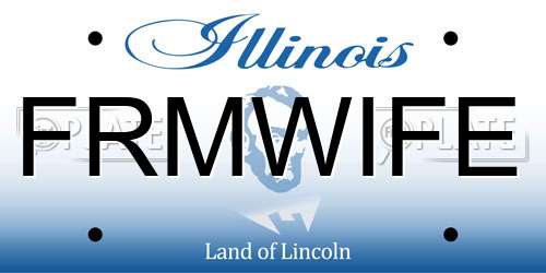 FRMWIFE Illinois License Plate