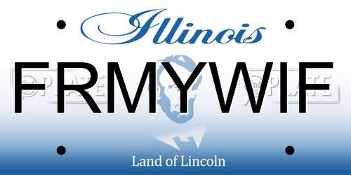 FRMYWIF Illinois License Plate