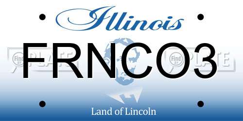 FRNCO3 Illinois License Plate