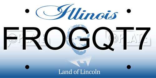 FROGQT7 Illinois License Plate
