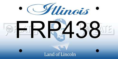 FRP438 Illinois License Plate