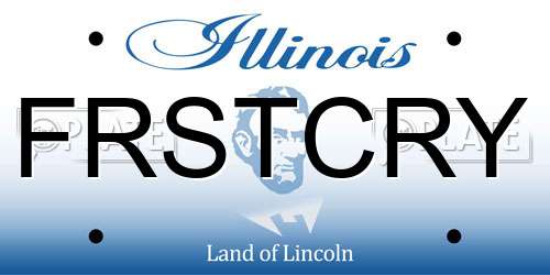 FRSTCRY Illinois License Plate