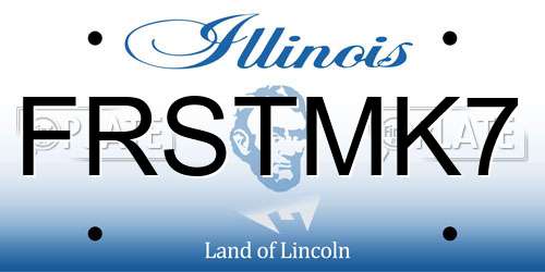 FRSTMK7 Illinois License Plate