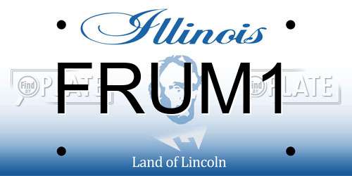 FRUM1 Illinois License Plate
