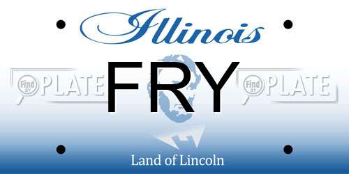 FRY Illinois License Plate