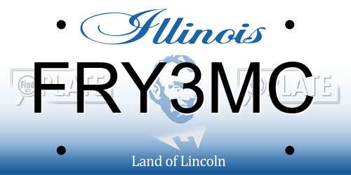 FRY3MC Illinois License Plate