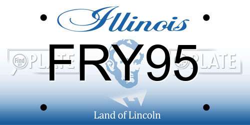 FRY95 Illinois License Plate