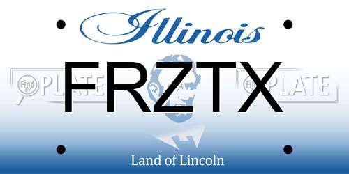 FRZTX Illinois License Plate