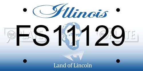 FS11129 Illinois License Plate