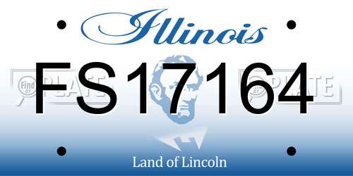FS17164 Illinois License Plate