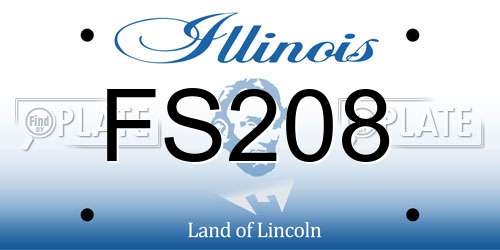 FS208 Illinois License Plate