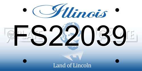 FS22039 Illinois License Plate